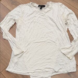 BCBGMaxAzria Cream Long Sleeve Top